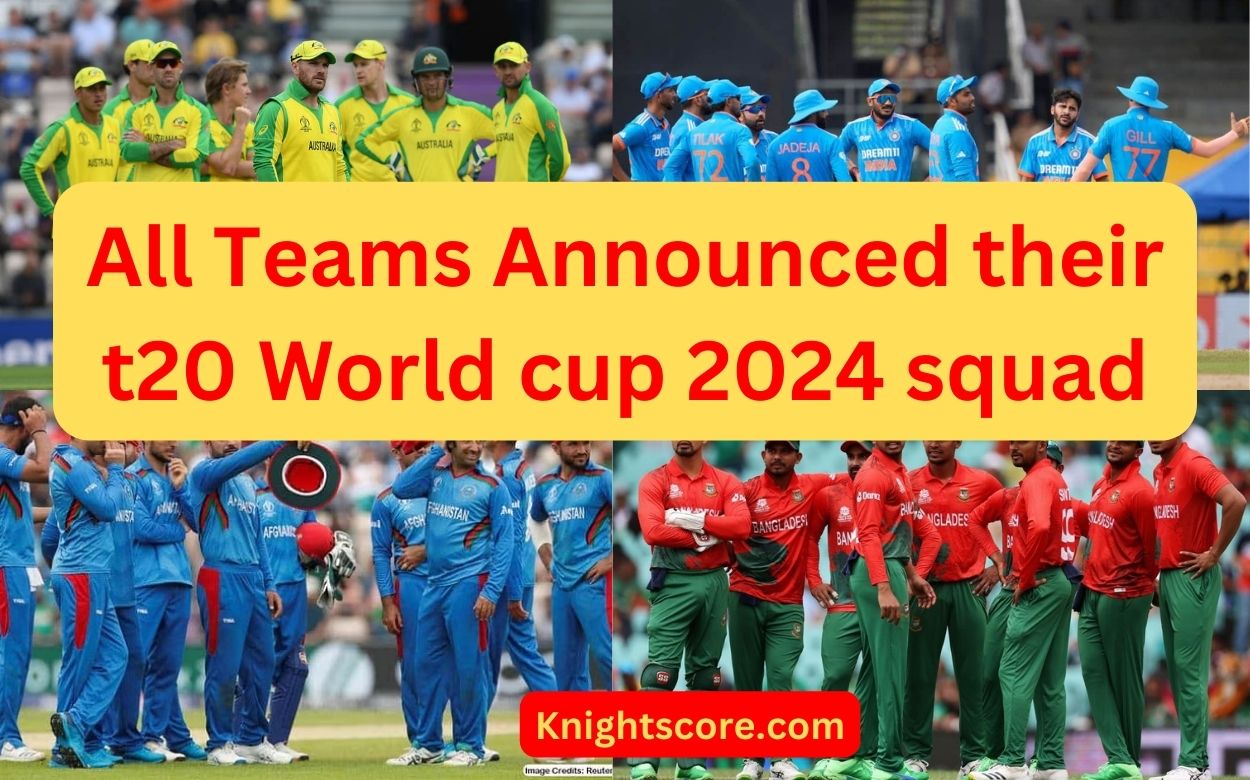 T20 World cup Squad 2024 all Teams- 2024 | T20 world cup squad announcement.